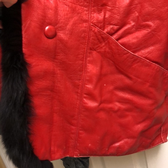 Vintage Retro Chosen Couture Collection Leather/Fur Jacket - Picture 4 of 7